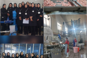 بازدید علمی دانشجویان بهورزی به همراه مربی درس بهداشت محیط