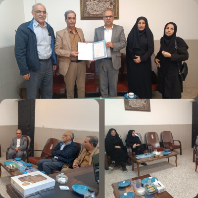تقدیر وتشکر ریاست مرکز بهداشت شماره یک از مدیریت وپرسنل آموزش وپرورش ناحیه 6
