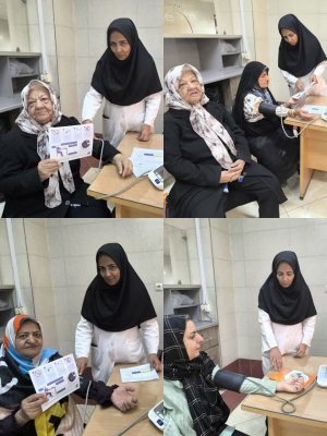 برپایی میزخدمت به مناسبت هفته سلامت و فشار خون توسط مرکز خدمات جامع سلامت حضرت علی (ع)