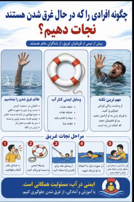 اول تا هفتم مردادماه روز جهانی پیشگیری از غرق شدگی