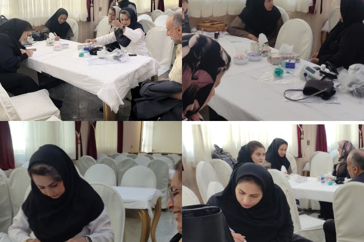 🔰 حمایت درمانی و بهداشتی از جنگ‌زدگان در محل اسکان موقت خانه معلم شماره ۳