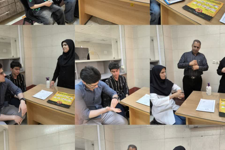 برگزاری میز خدمت بهداشت دست توسط مرکزخدمات جامع سلامت حضرت علی (ع)