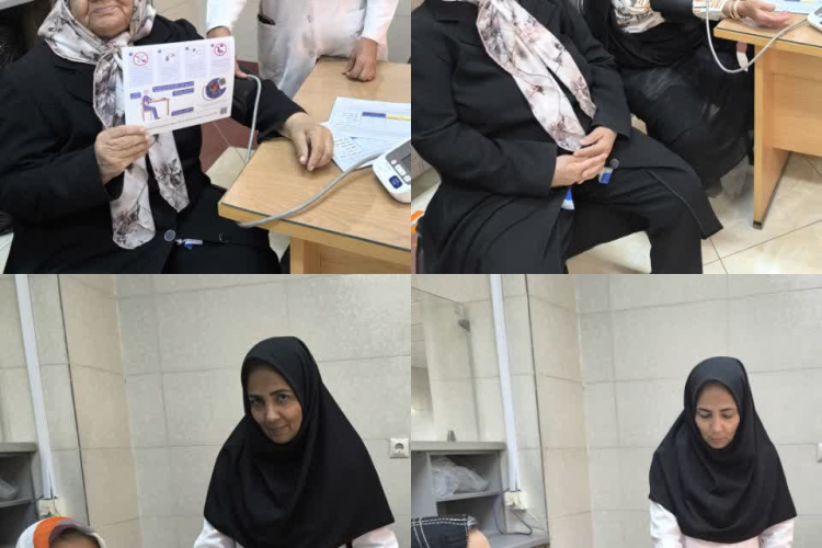 برپایی میزخدمت به مناسبت هفته سلامت و فشار خون توسط مرکز خدمات جامع سلامت حضرت علی (ع)